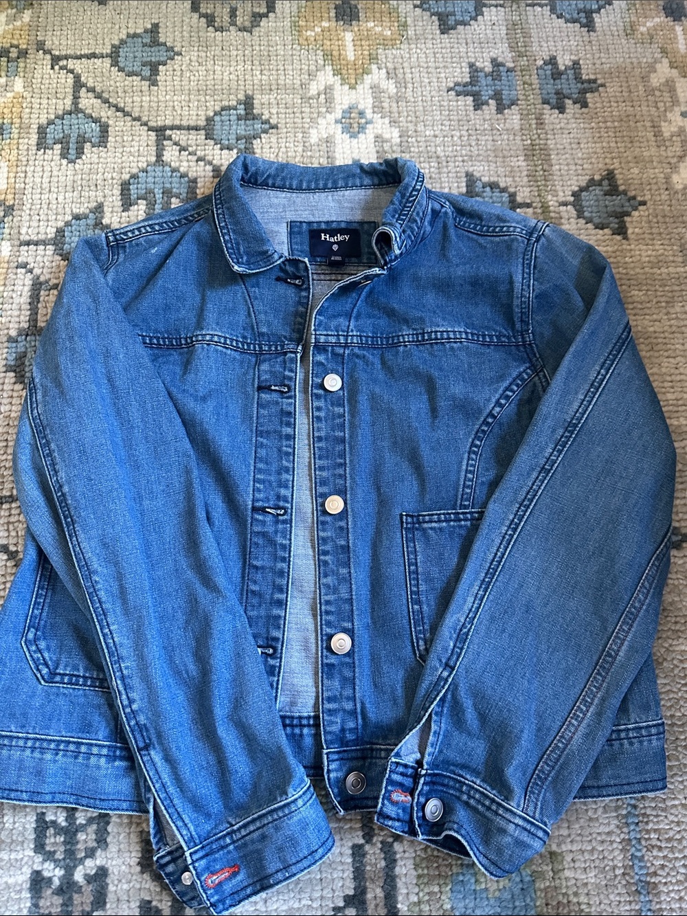 Hatley women’s Medium Blue Denim Jacket-small shoulder blemish